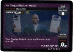 No Disqualification Match (Throwback) (SS3) Foil